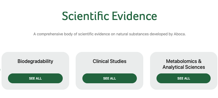 Le pubblicazioni scientifiche dei prodotti Aboca